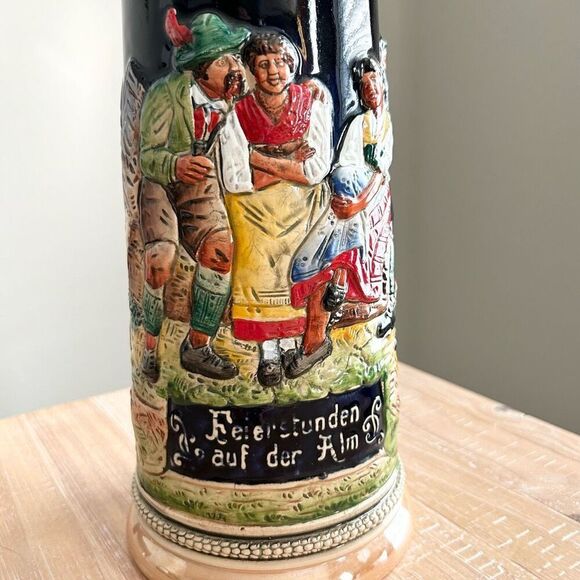 Vintage Large 2 Liter German Beer Stein Made in Western Germany by Egon Bay - Picture 3 of 8